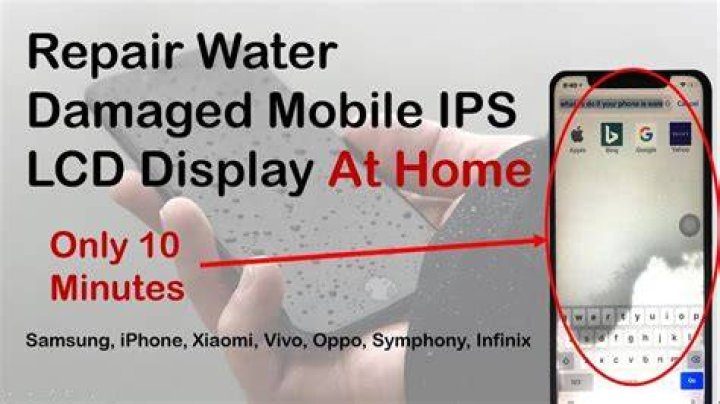 Does water damage LCD screens?