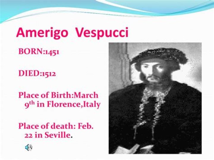 When did Amerigo Vespucci live?